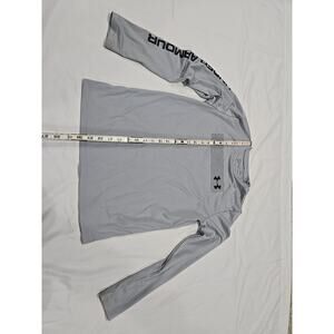 Under Armour Kids Heat Gear Long Sleeve Shirt Youth XL Gray